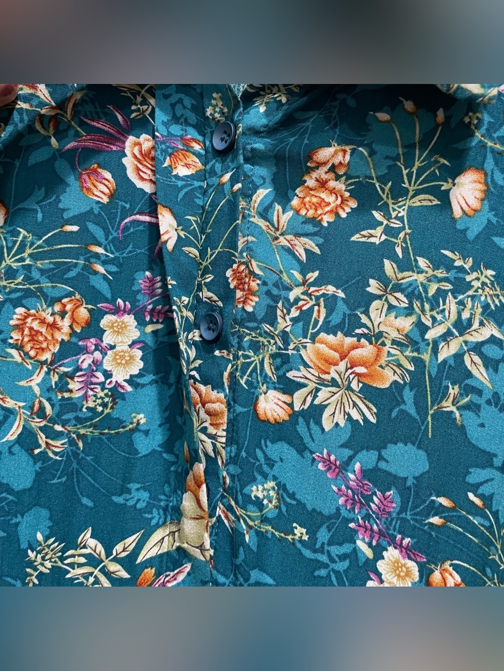 Lot 2 Natural Life Midi Dresses - Turquoise Mix & Orange Tropical Floral Boho L - Picture 9 of 16